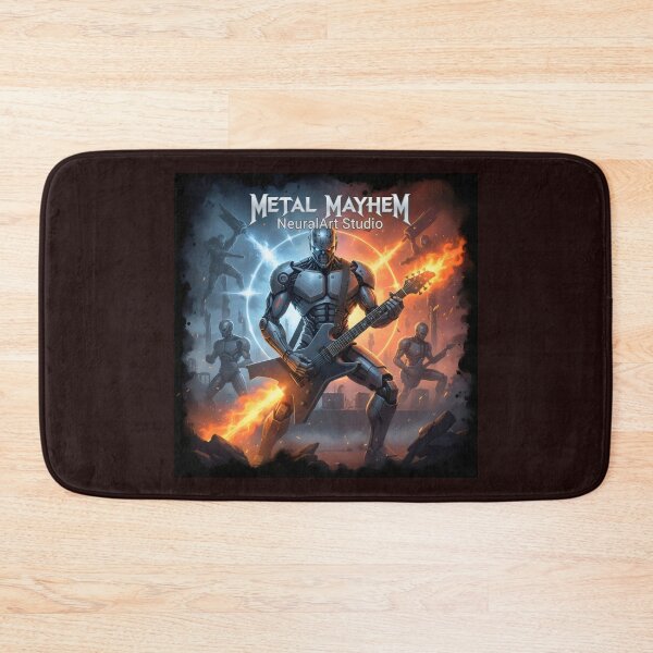 Item preview, Metal Mayhem: AI Shreddes - NeuralArt Studio designed and sold by NeuralArt Studio.