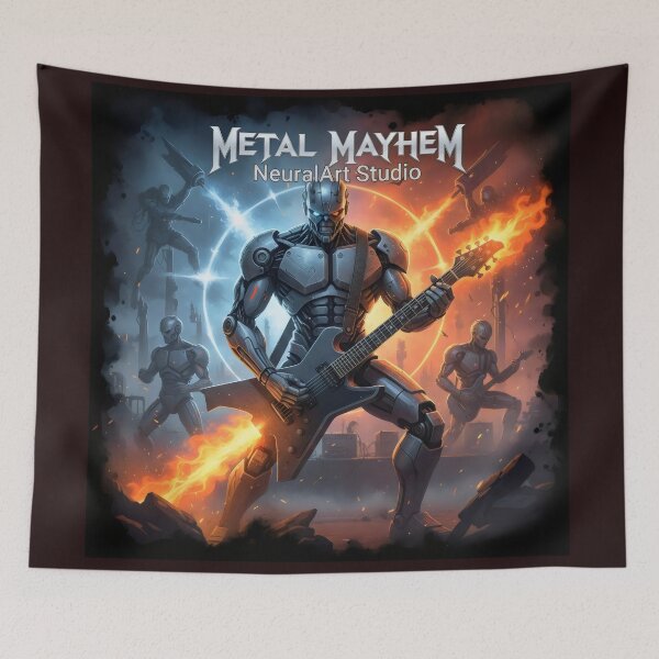 Item preview, Metal Mayhem: AI Shreddes - NeuralArt Studio designed and sold by NeuralArt Studio.