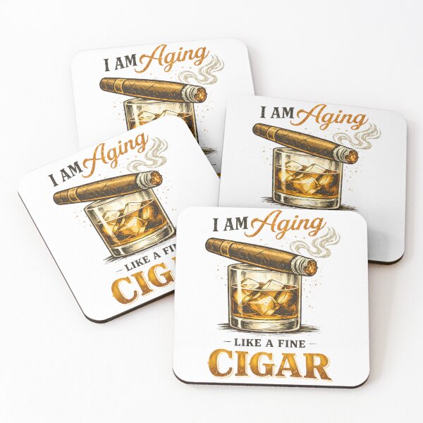 Item preview, Cigar and Whiskey Aging Like Fine Cigar designed and sold by LunaMagicStudio.