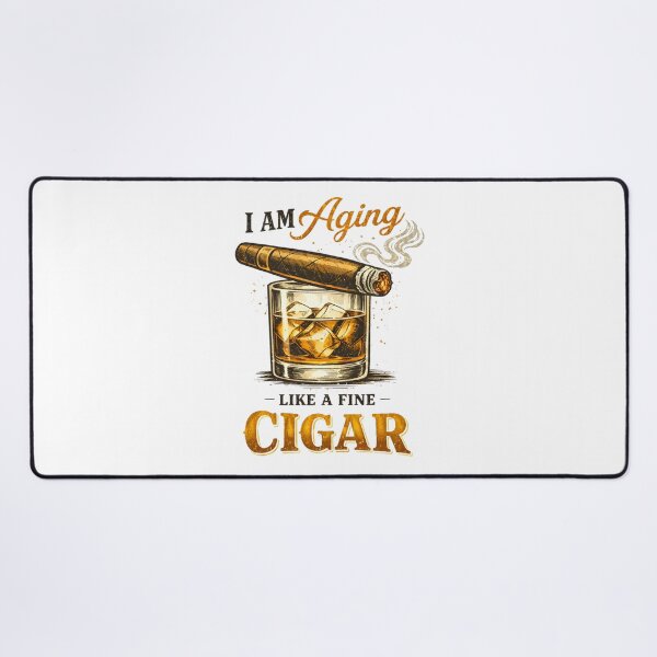 Item preview, Cigar and Whiskey Aging Like Fine Cigar designed and sold by LunaMagicStudio.