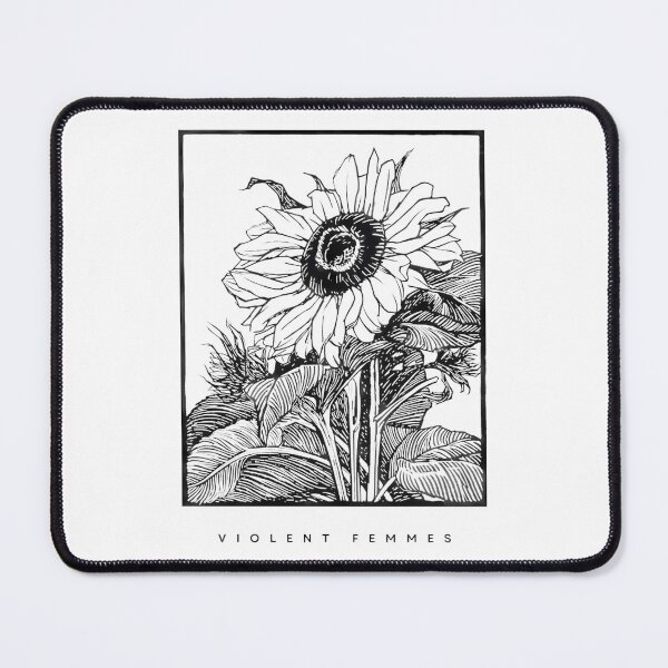 Item preview, Violent Femmes Folk Punk Sunflower Line Art designed and sold by VividCloCo.