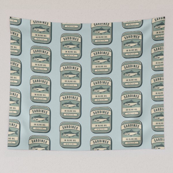 Item preview, Sardines - Vintage summer design designed and sold by ellealsopaints.