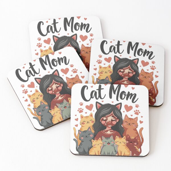 Item preview, Cat Mom Chosen Servant - Cute Kawaii Multi Cat Owner Illustration designed and sold by haitrieuic96.