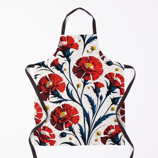 Item preview, Elegant Red Blossom Pattern with Flowing Lines. designed and sold by MissYouONLY.