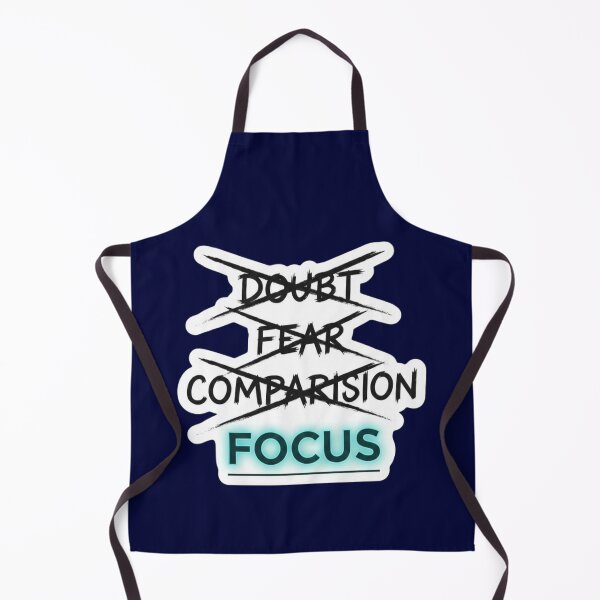 Item preview, Focus Over Doubt Fear Comparison Motivation Quote | Discipline Mindset Design designed and sold by SV-Creation.