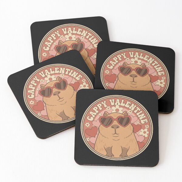 Item preview, Groovy Capybara Valentine Retro Heart Sunglasses Aesthetic designed and sold by TSE DESIGN.