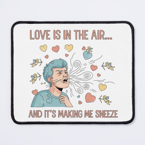 Item preview, Funny Valentine Sneeze Cartoon designed and sold by Pixelzo.
