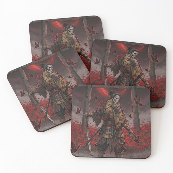 Item preview, Undead Samurai: Ghost of the Spider Lily Gate designed and sold by Mori-no-Akari.