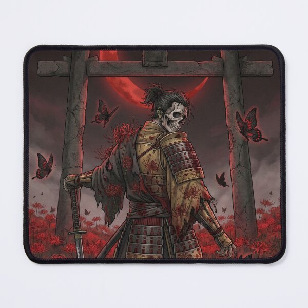 Item preview, Undead Samurai: Ghost of the Spider Lily Gate designed and sold by Mori-no-Akari.