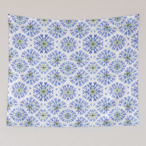 Item preview, Radial Umbel Agapanthus Pattern designed and sold by HOMETOWN86.