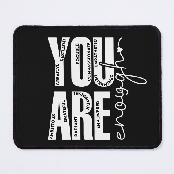 Item preview, You Are Enough – Retro Aesthetic Mental Health Affirmation designed and sold by ShAn_Designs.