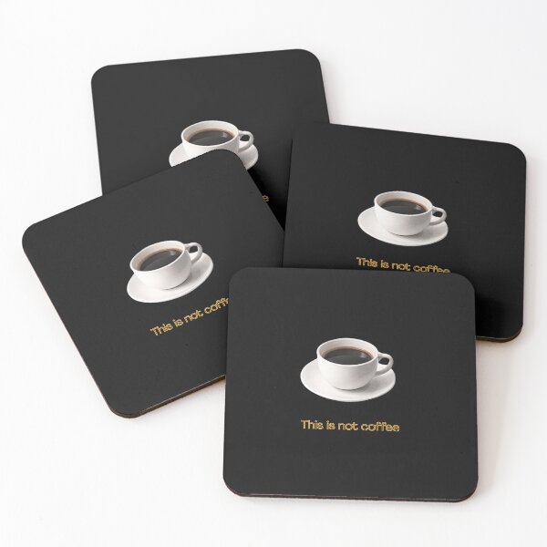 Item preview, This Is Not Coffee – Minimal Conceptual Art designed and sold by Mosogoloso.