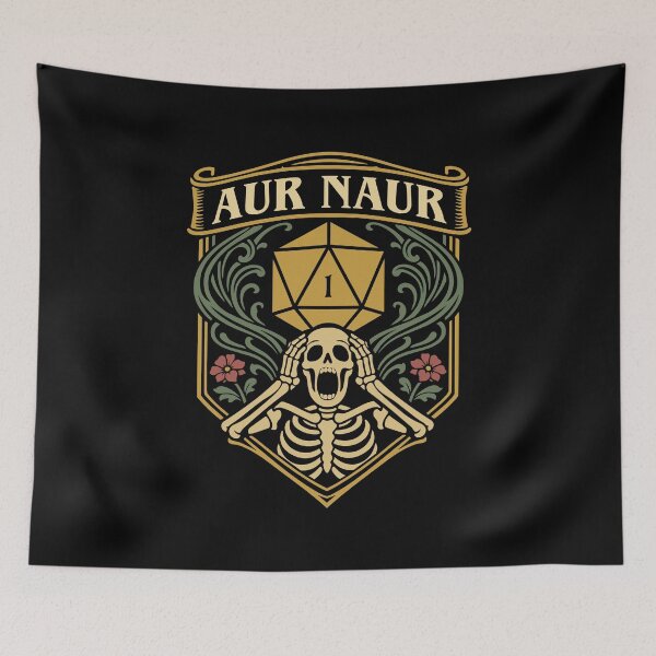 Item preview, Aur Naur Funny Critical Fail D20 Dice Tabletop RPG designed and sold by pixeptional.