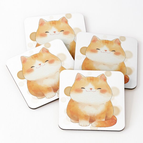 Item preview, Smiling Chubby Ginger Cat – Animal Illustration designed and sold by iamKRUK.