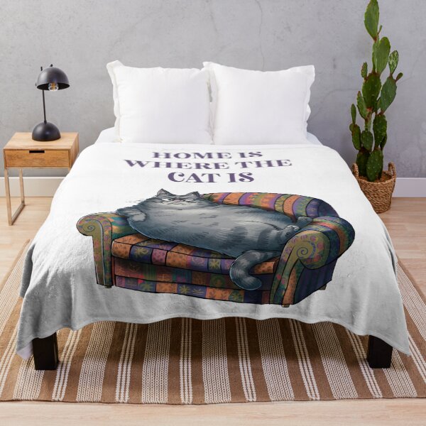 Item preview, Funny Cat – Home Is Where The Cat Is designed and sold by ChameraDesign.