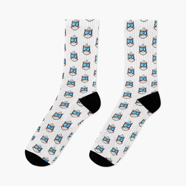 Item preview, old cute cat skiing designed and sold by YounexxART.