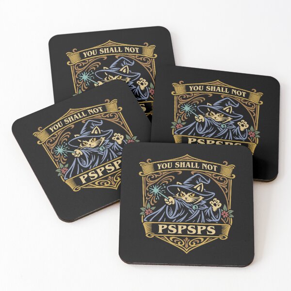 Item preview, You Shall Not PSPSPS Funny Cat Wizard designed and sold by pixeptional.