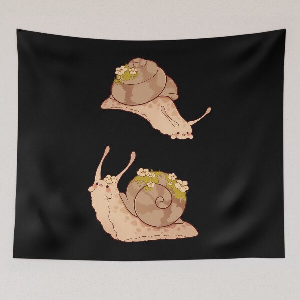 Item preview, Cute Snails With Moss And Flowers designed and sold by ebxkdvfl69.