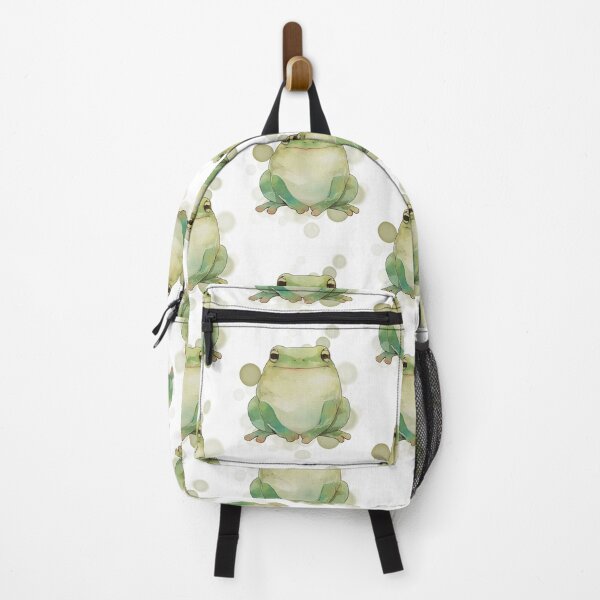 Item preview, Smiling Sitting Frog – Animal Illustration designed and sold by iamKRUK.