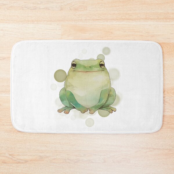 Item preview, Smiling Sitting Frog – Animal Illustration designed and sold by iamKRUK.