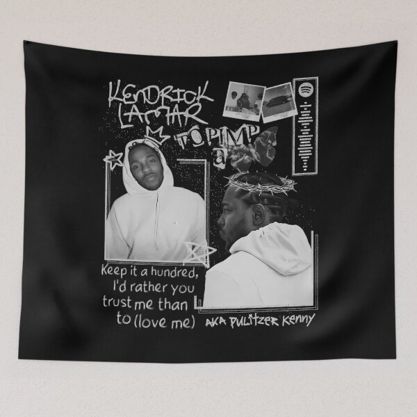 Item preview,  Kendrick Lamar Hiphop Keep It Hundered I'd Rather You Trust Me Than To Love Me Aka Puilter Kenny designed and sold by beesexcel.