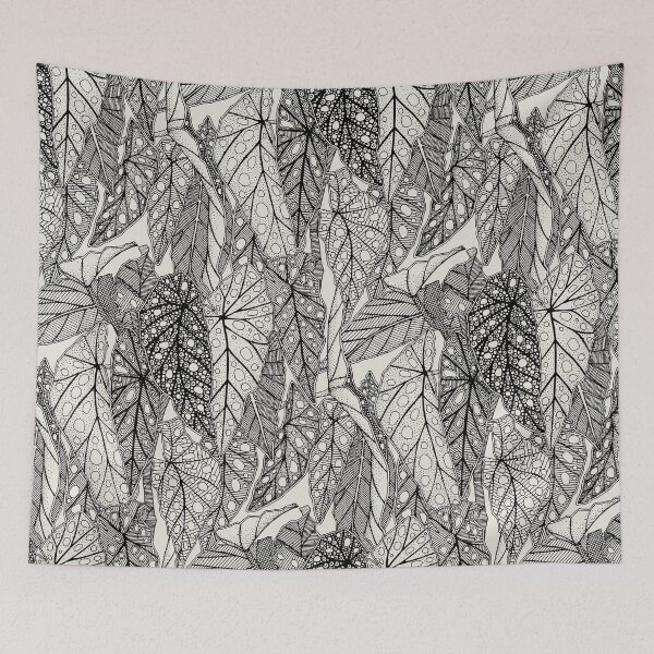 Item preview, begonia maculata black mono designed and sold by scrummy.