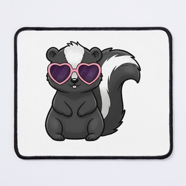 Item preview, Cute Skunk Wearing Heart Sunglasses designed and sold by k3rstman1.