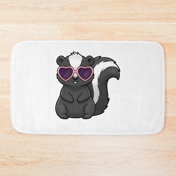 Item preview, Cute Skunk Wearing Heart Sunglasses designed and sold by k3rstman1.