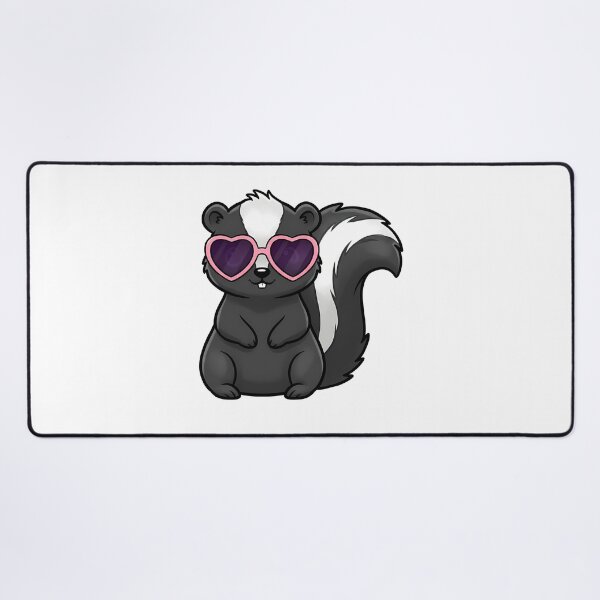 Item preview, Cute Skunk Wearing Heart Sunglasses designed and sold by k3rstman1.