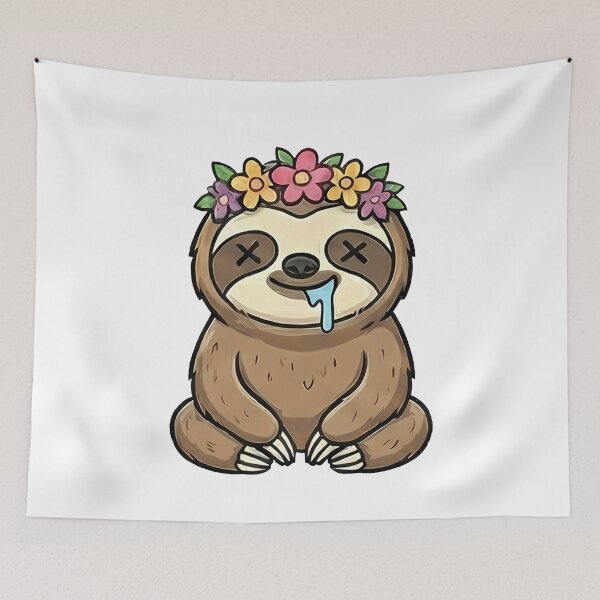 Item preview, Dead Tired Sloth Flower Crown designed and sold by k3rstman1.