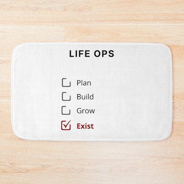 Item preview, Life Ops – Minimal Existential Checklist Design designed and sold by PXEpic.