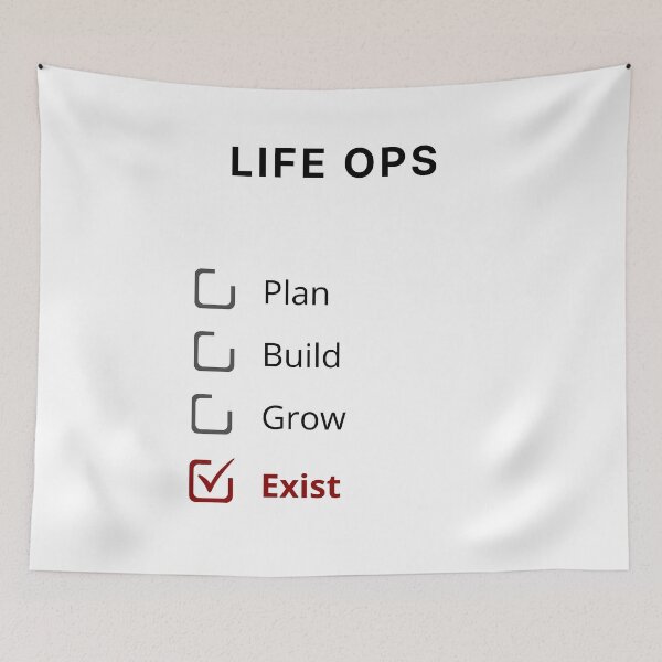 Item preview, Life Ops – Minimal Existential Checklist Design designed and sold by PXEpic.