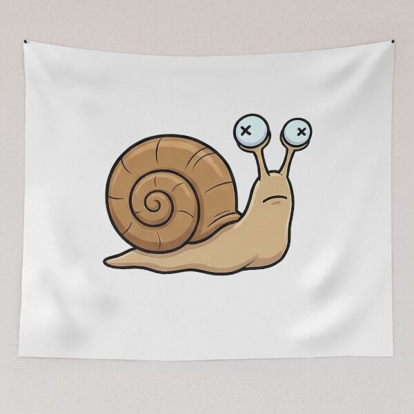 Item preview, Funny Snail X Eyes Cartoon designed and sold by k3rstman1.