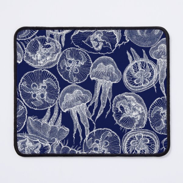Item preview, moon jellyfish midnight blue designed and sold by scrummy.