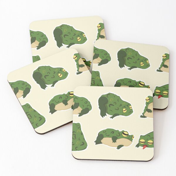 Item preview, Funny Grumpy Frogs Sticker Pack - Moody Green Toads Set designed and sold by LYAN-STORE.