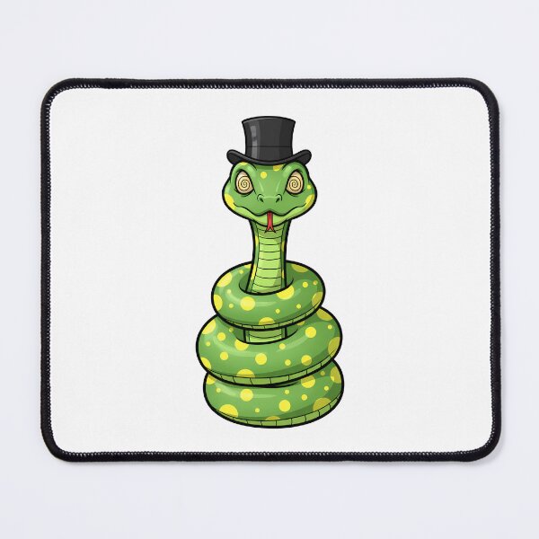 Item preview, Hypnotic Coiled Snake Top Hat Cartoon designed and sold by k3rstman1.