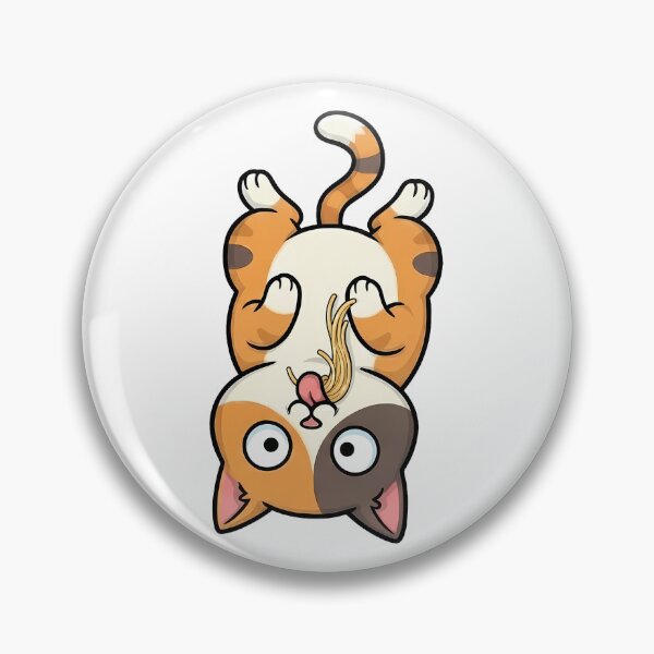 Item preview, Funny Spaghetti Cat Eating Noodles Cartoon designed and sold by k3rstman1.