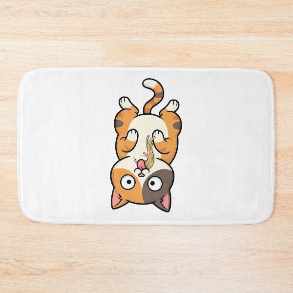 Item preview, Funny Spaghetti Cat Eating Noodles Cartoon designed and sold by k3rstman1.