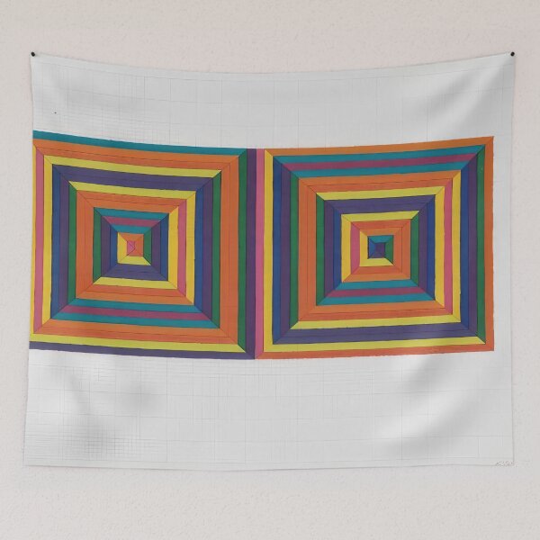 Item preview, fort n de las flores 1967 - Frank Stella designed and sold by nebelimr.