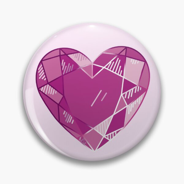 Item preview, Gemstone Heart in Pink designed and sold by MelittArt.