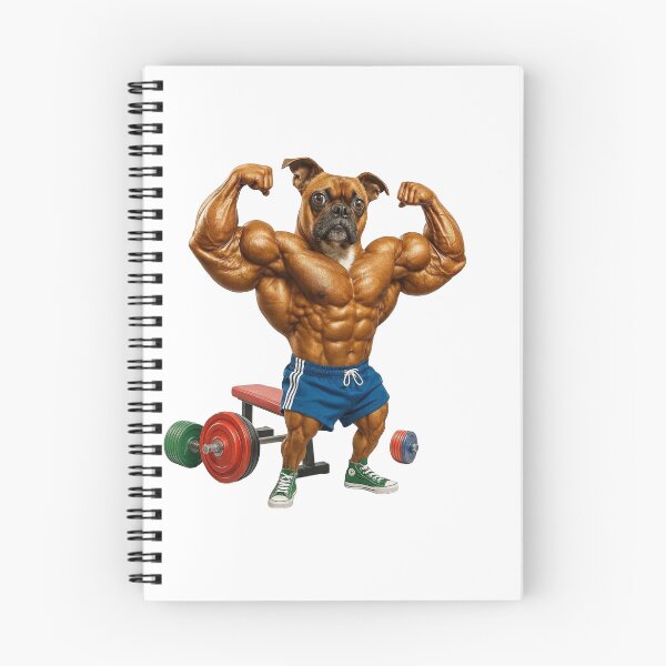 Item preview, Muscle Bulldog Gym Motivation Art designed and sold by Adappai.