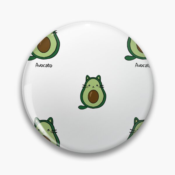 Item preview, Cute Avocato Pattern - Kawaii Avocado Cat Pun Art designed and sold by LYAN-STORE.