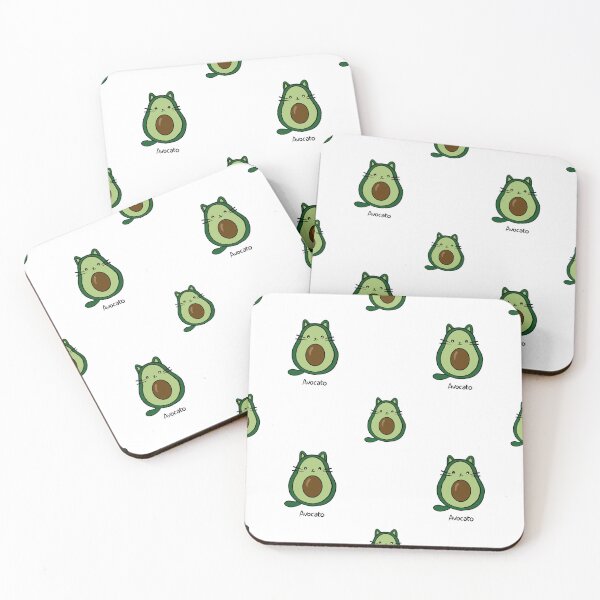 Item preview, Cute Avocato Pattern - Kawaii Avocado Cat Pun Art designed and sold by LYAN-STORE.