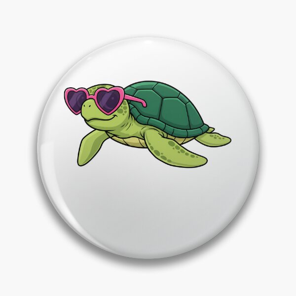 Item preview, Cute Turtle Wearing Heart Sunglasses designed and sold by k3rstman1.