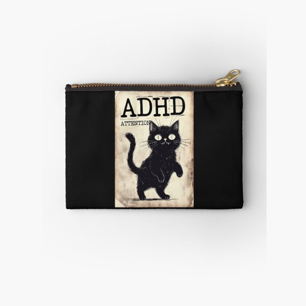 Item preview, ADHD Black Cat Attention Deficit Hyperactive Kitten designed and sold by Dariusz.K.