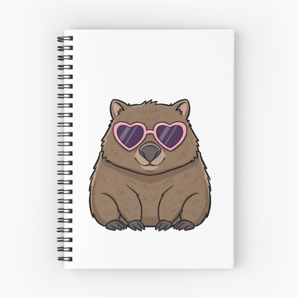 Item preview, Cute Wombat Heart Sunglasses designed and sold by k3rstman1.