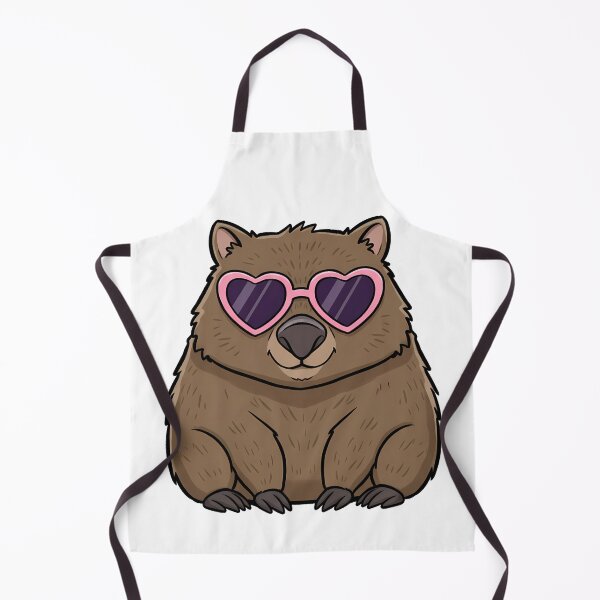Item preview, Cute Wombat Heart Sunglasses designed and sold by k3rstman1.