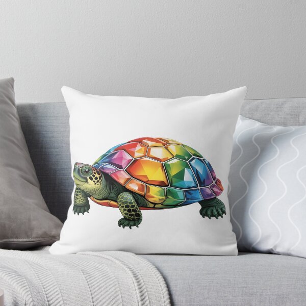 Item preview, Rainbow Crystal Turtle – Colorful Geometric Ocean Animal Art designed and sold by RBToper.