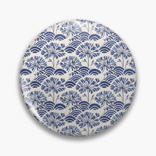 Item preview, Japanese Textile Agapanthus Pattern designed and sold by HOMETOWN86.