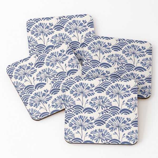 Item preview, Japanese Textile Agapanthus Pattern designed and sold by HOMETOWN86.